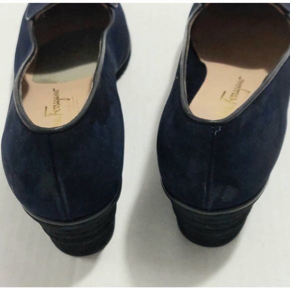 Salvatore Ferragamo shoes Loafers blue wedge - Picture 5 of 12